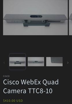 Cisco WebEx Quad Camera TTC8-10