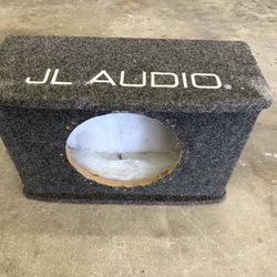 10" JL Audio carpeted subwoofer box enclosure only