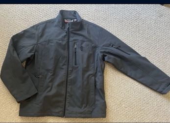 Free Country Charcoal Gray Softshell Fleece Lined Jacket Mens XXL