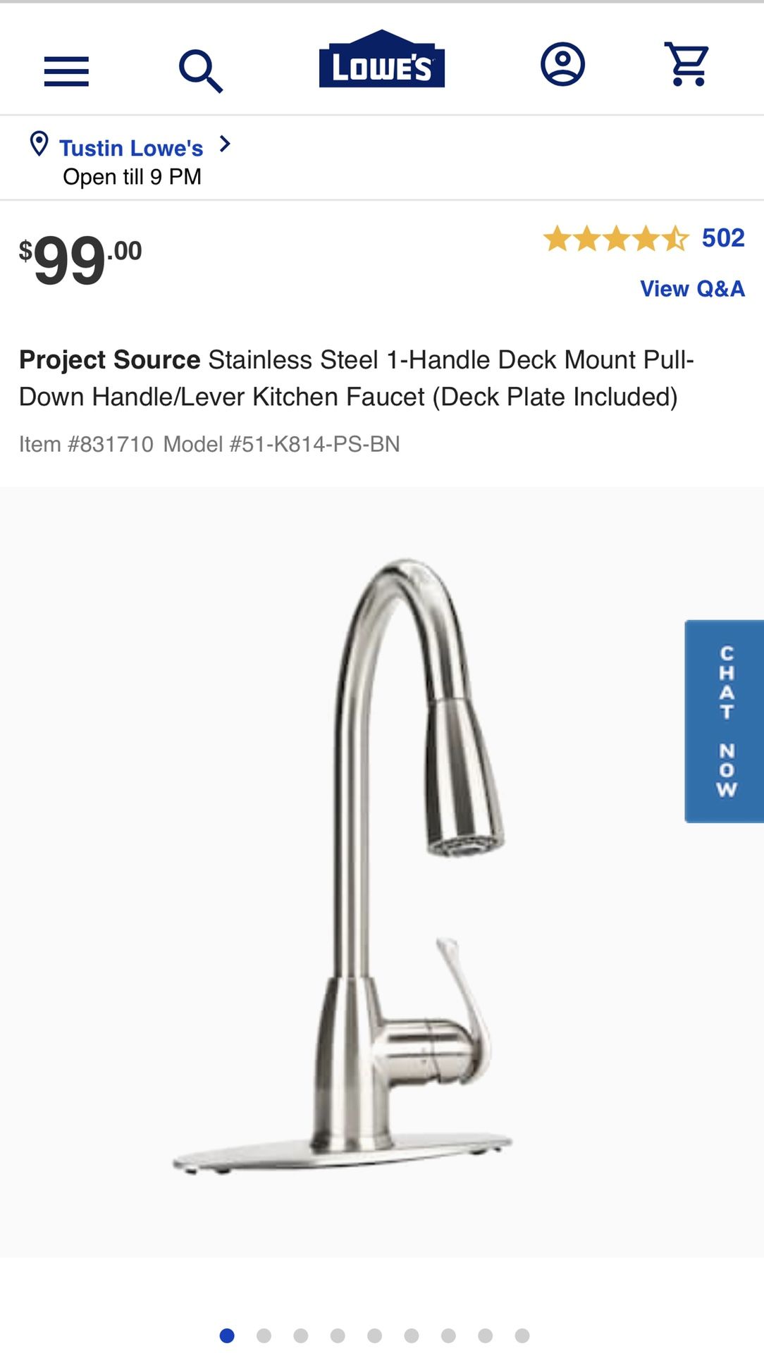 Kitchen faucet