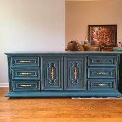 Antique refinished dresser, credenza, buffet, tv stand 