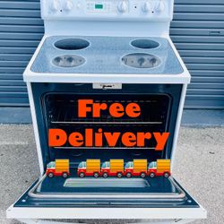 🔥 GE Electric Range – Smooth Top, Self-Cleaning Oven FREE DROP OFF