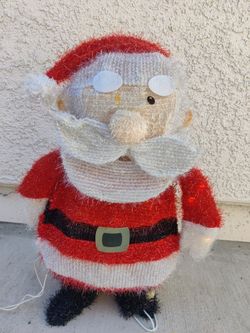  18 IN. LED 3D PRE-LIT SANTA CLAUS Christmas Xmas Decoration