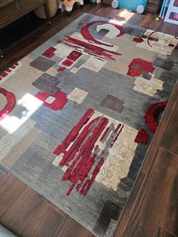 Large Abstract Area Rug