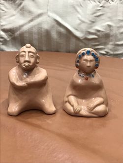 Vintage 1964 Senor Pico Restaurant Salt Pepper Traders Vic’s Tiki Bar