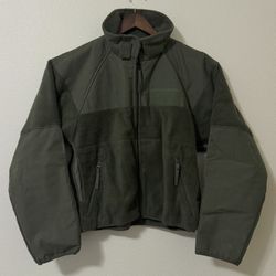 US Army Jacket Mens Medium Regular Green Fleece Aramid Flyers Fleece Polartec