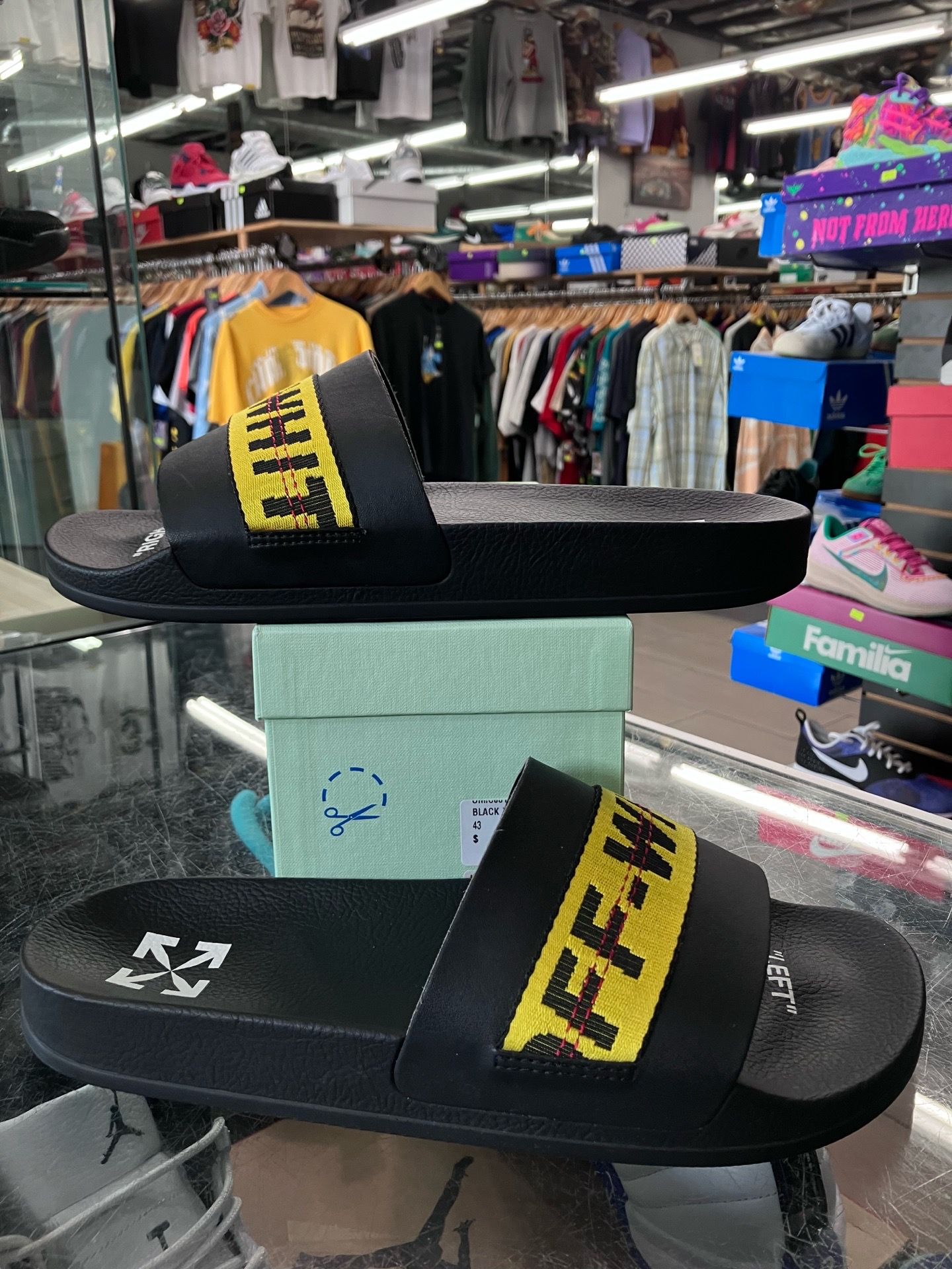OFF-WHITE Industrial Belt Sides Black Yellow