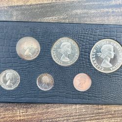 1958 Canada 🇨🇦 Silver Coin Set 