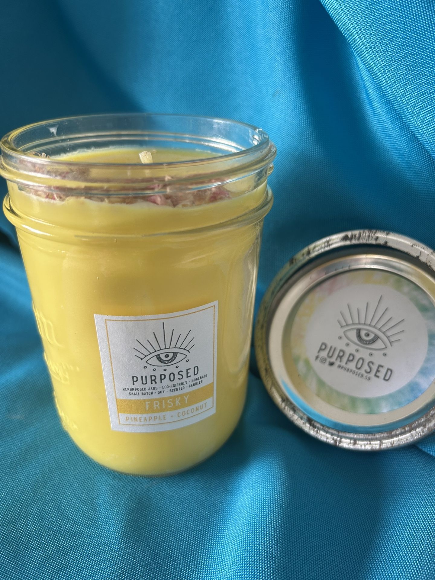 Pineapple Coconut Repurposed Candle