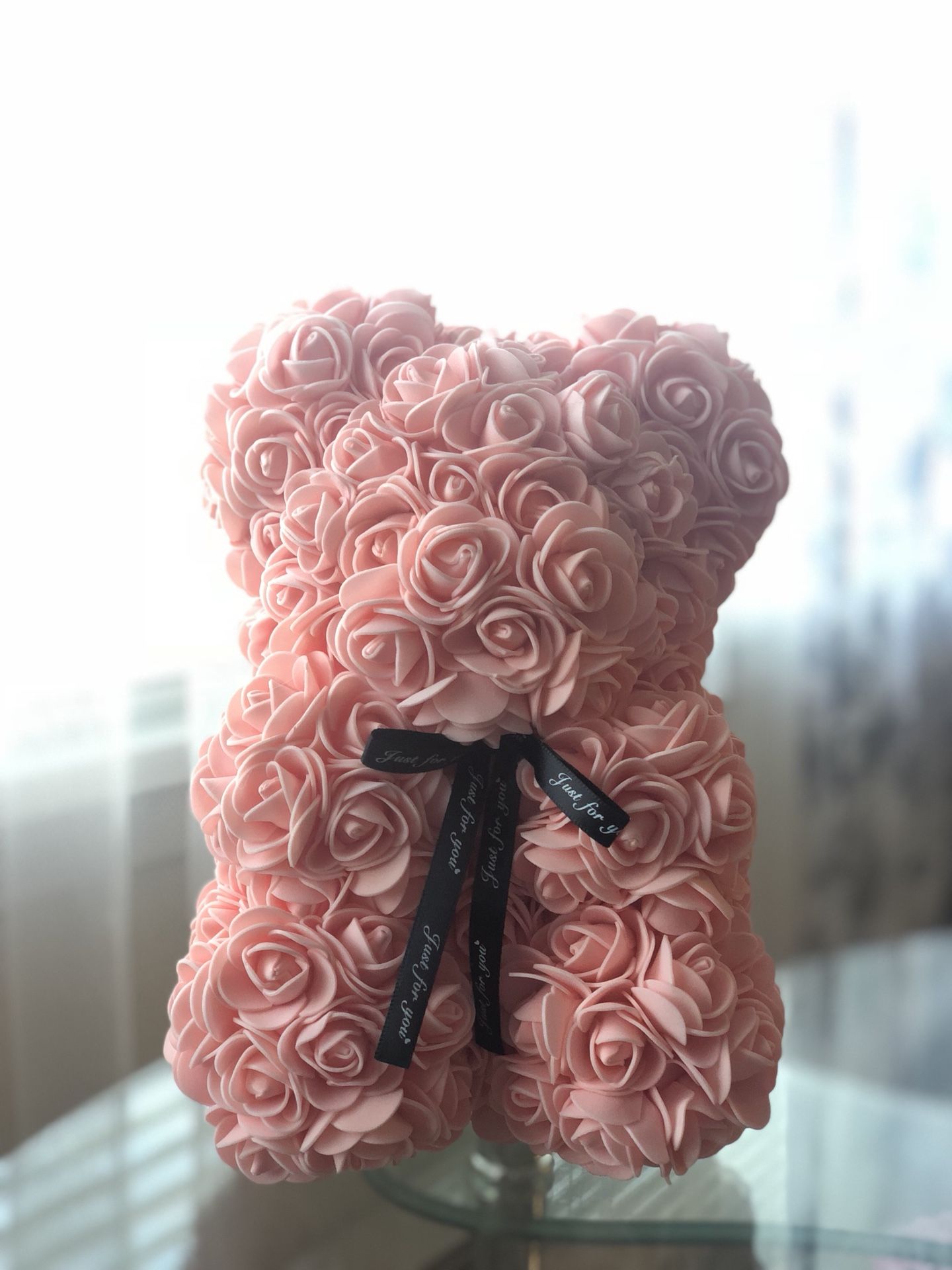 Gift rose bear present birthday party wedding anniversary