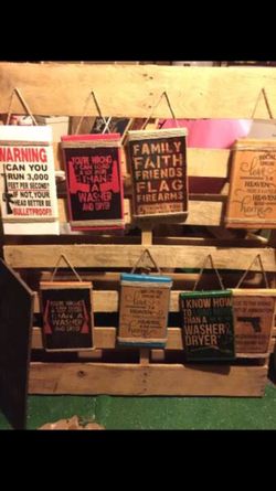 Wood signs