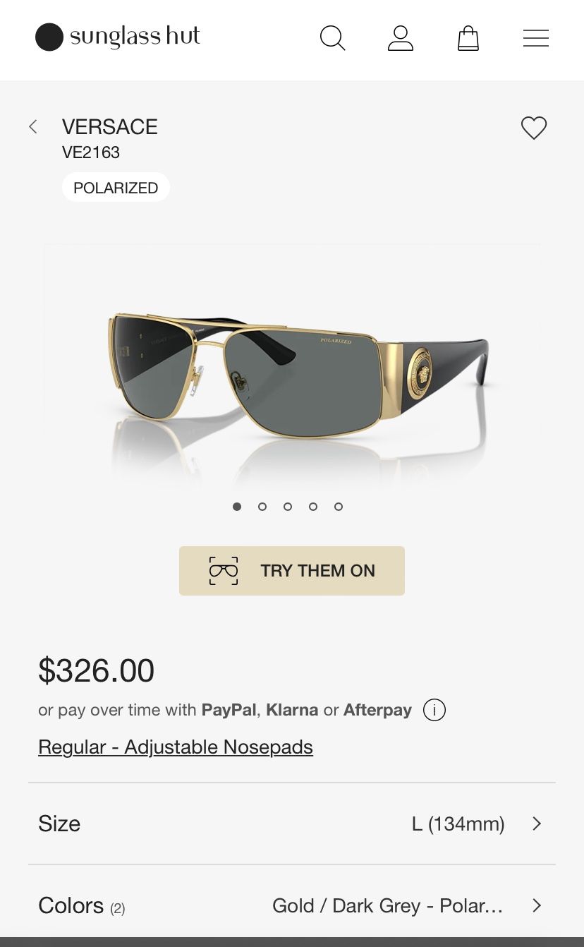 Polarized Versace Sunglasses