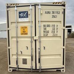 20’ HIGH CUBE SHIPPING CONTAINER- ONE TRIP! 