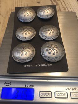 Sterling Silver Button Covers Thumbnail