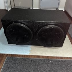 15 inch kicker cvr Speakers with Dual Armored Coated box 🔊