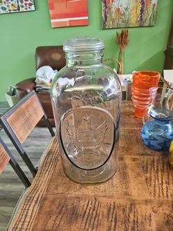 Vintage 21in Ball Eagle Ideal Glass Jar