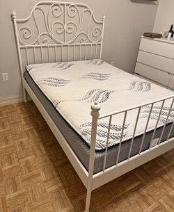 IKEA full bed frame with mattress