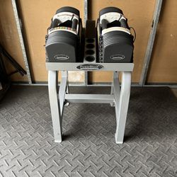 Dumbbell adjustable weights Powerblock With Stand 10-90lb
