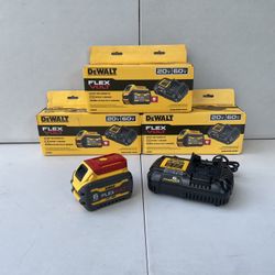 Dewalt Battery 6 AH 20v/60v And Charger 6 amp (Price Is Each Kit)
