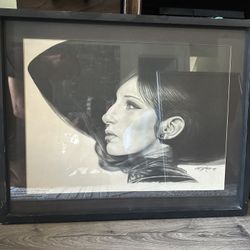 Vintage Barbara Streisand portrait print