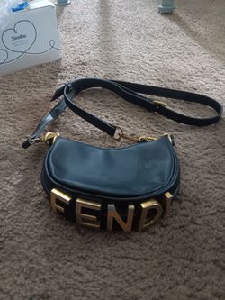 Fendi Black Leather Crossbody Bag