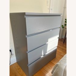 IKEA drawer chest, gray, four drawers, like new