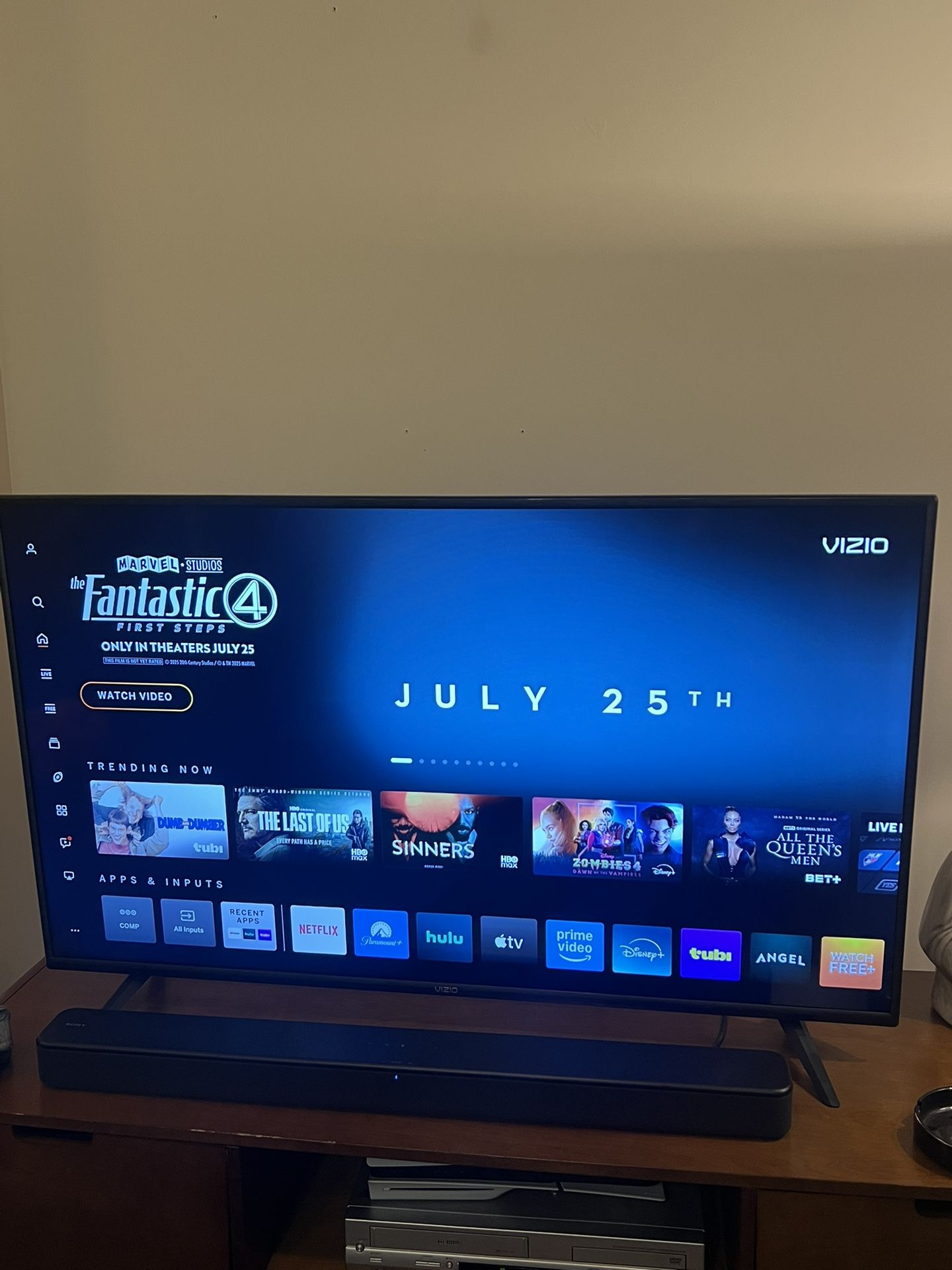 50” Vizio TV Soundbar Combo