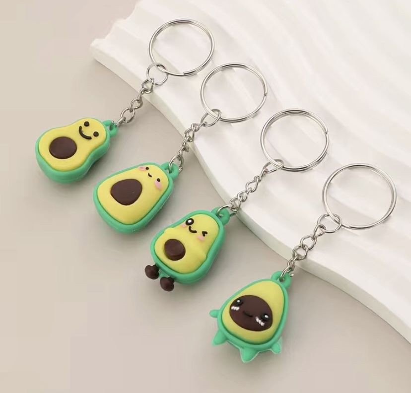 Set of 4 avocado 🥑 keychains $5 
