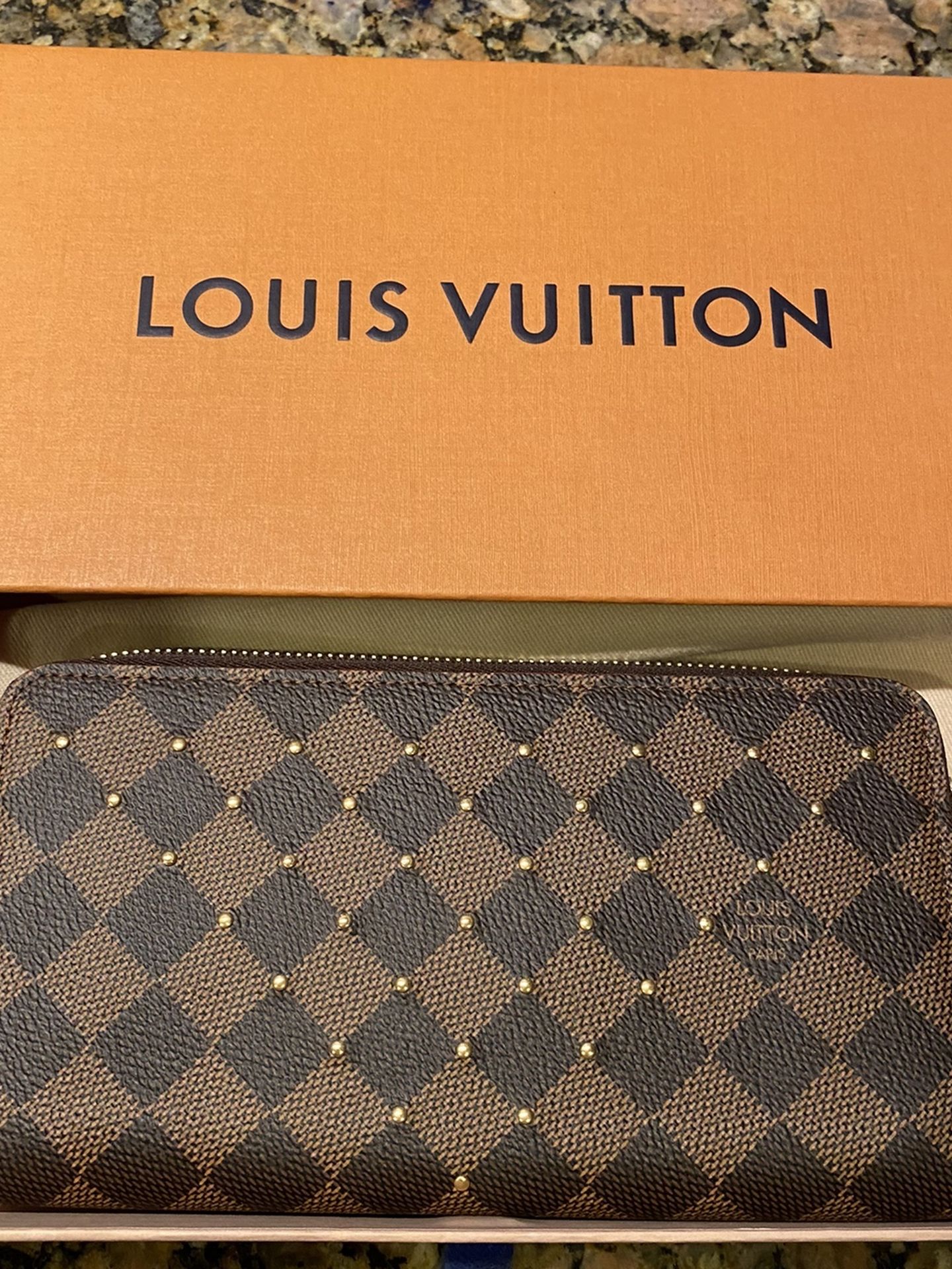 Louis Vuitton Damier Stud Zippy Wallet