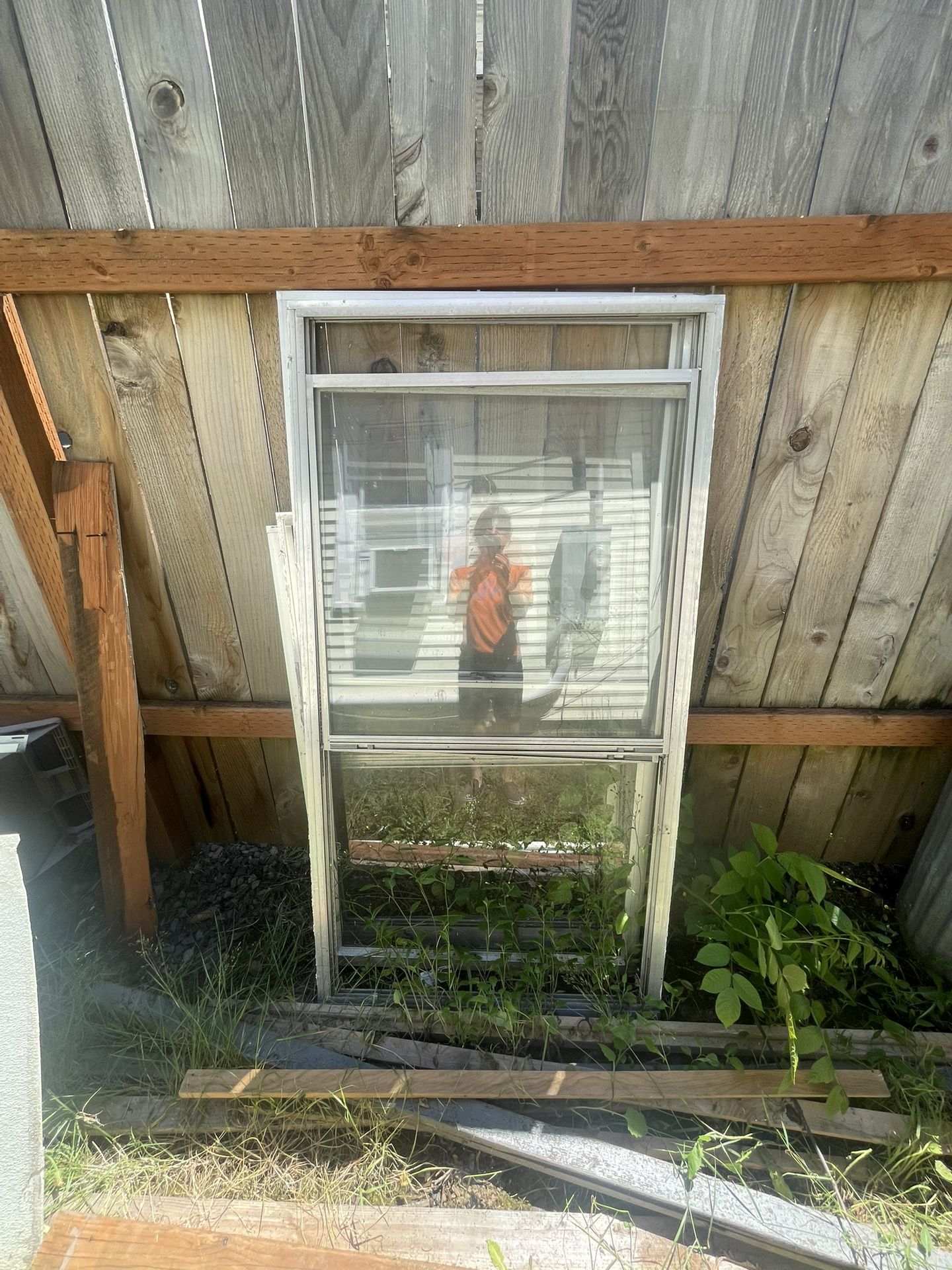 Old aluminum windows - free!