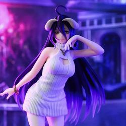 Sexy Anime Cute Overlord Albedo White Sweater PVC Figure Gift Toy 8.46" NO BOX