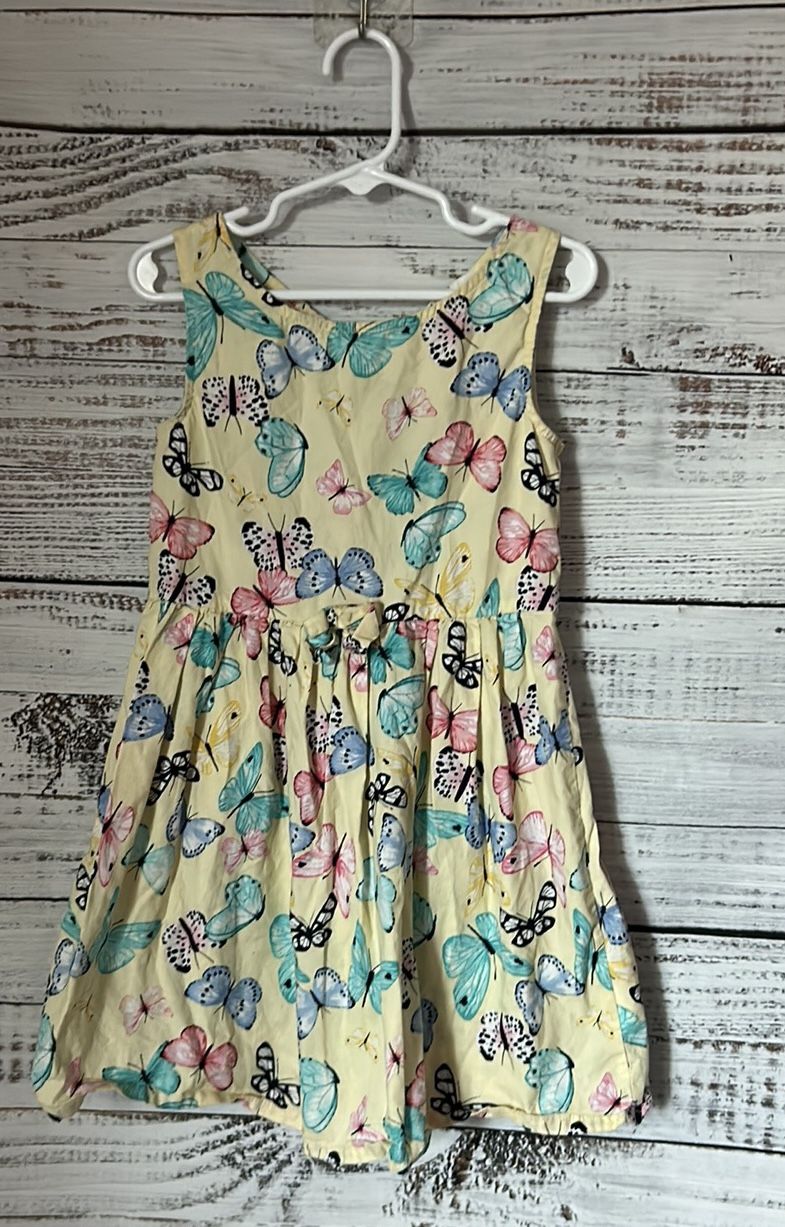 Yellow butterfly dress from H&M size 5-6