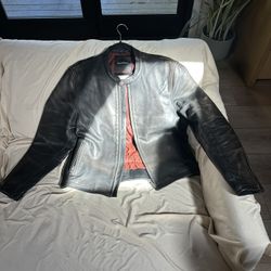 Deus Ex Machina Black Leather Motorcycle Jacket