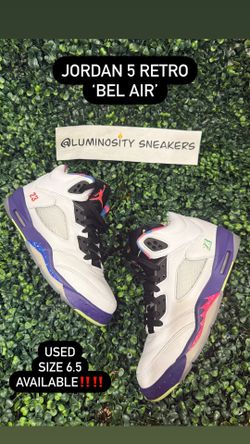 Jordan 5 Retro ‘bel Air’ Size 6.5Y Used (open To Trades)