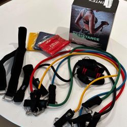 INTEY Exercise Resistance Band Set, Yoga, Pilates Bands 