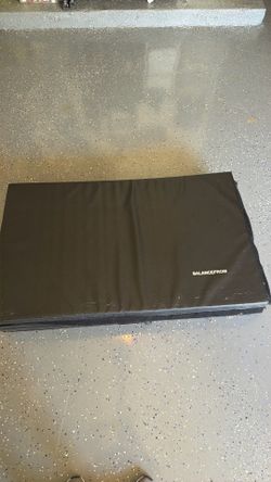 BalanceFrom 10x4 Feet 4-Panel Folding Gymnastics Mat – 2-Inch Thick Pad with Vinyl Surface and Carrying Handles