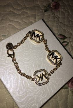 Gold plated mk bracelet new