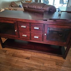 Solid Wood TV Stand Or Storage Cabinet 