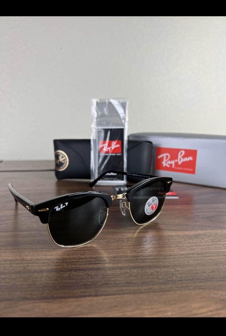 POLARIZED NEW RayBan Classic Clubmaster RB3016 Size 51 With Original RayBan Packaging