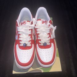 Size 44 all Red Bape Forces 