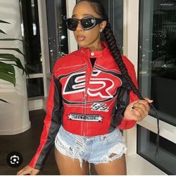 Ready For Pickup New Women's Motorcycle Jacket 