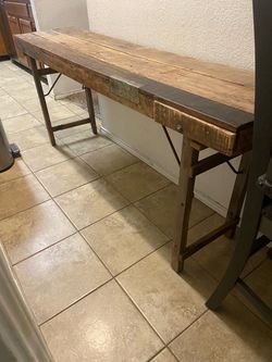 Sale: $275   folding Table  heavy and substantial