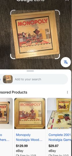 Classic wooden monopoly