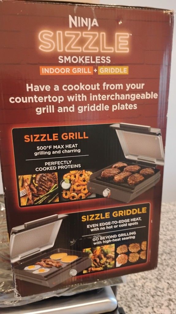 Indoor Ninja Sizzle Grill Like New