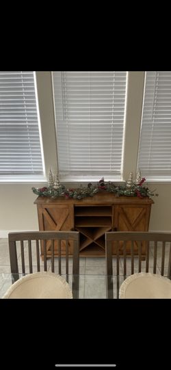 Brown Wine Cabinet