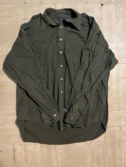 Ralph Lauren green button down shirt size 2XL