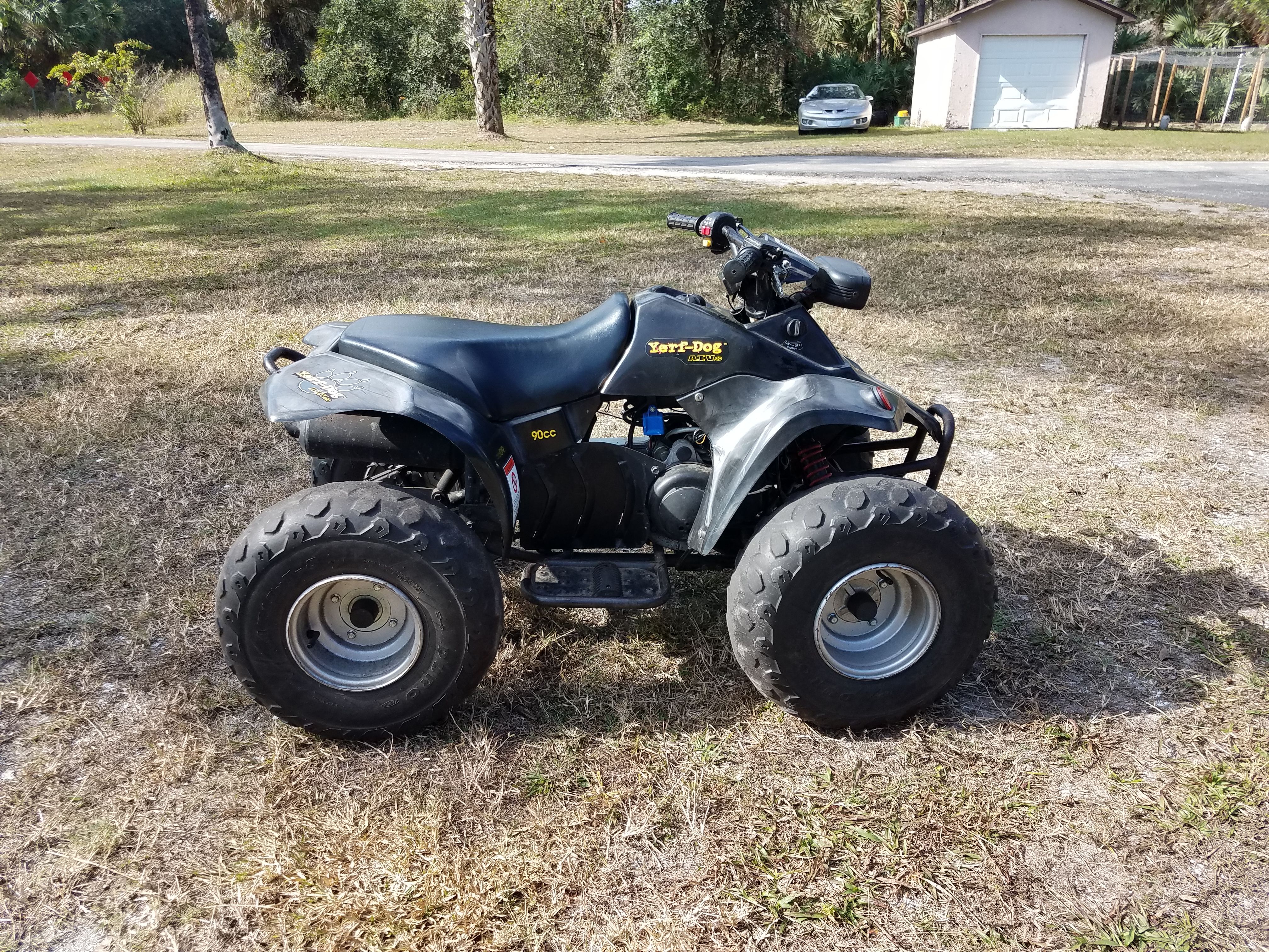 2004 yerf dog automatic 2 stroke 90cc atv that runs and drives good