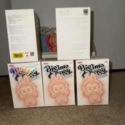 Labubu V3 Big Into Energy Pendant Authentic 2 serenity, 2 happiness, And 1 Hope