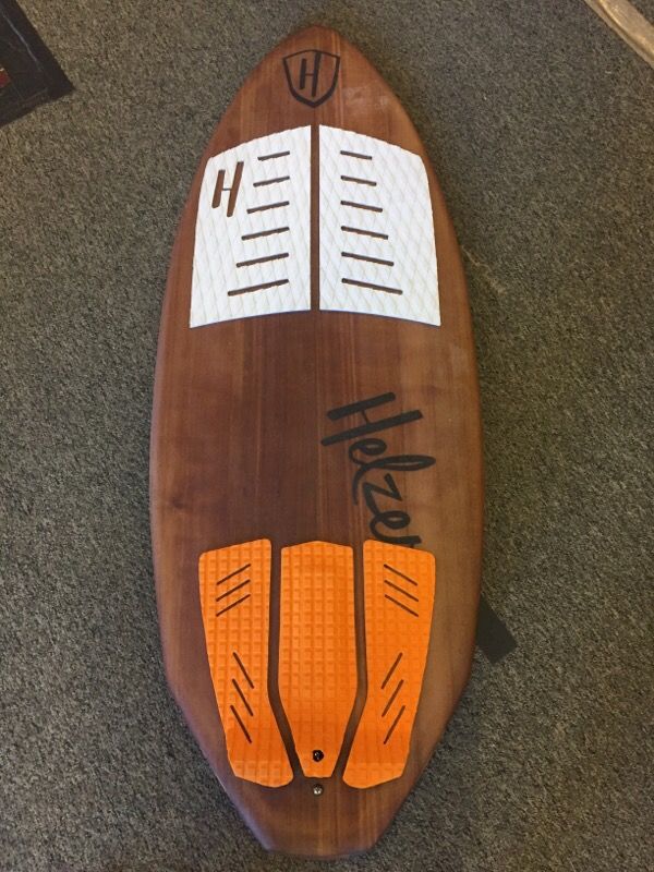 Custom wood wakesurf board