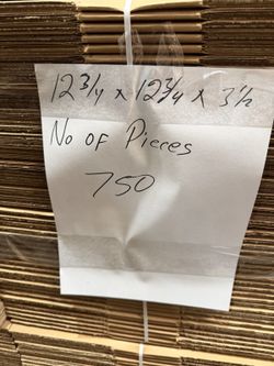 Brand New Shipping Boxes 12¾ x 12¾ x 3½ – Bulk – 2,575 Available